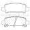 Rear brake pads Mintex, Impreza, Forester, Legacy