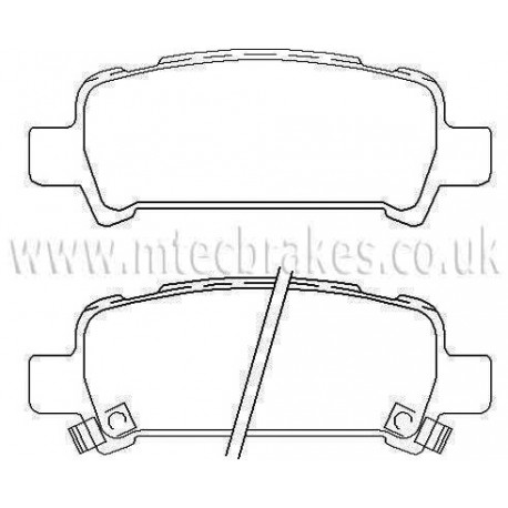 Rear brake pads Mintex, Impreza, Forester, Legacy