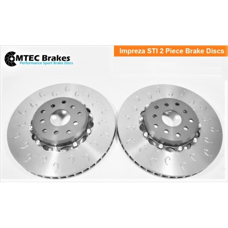 2 piece sports brake discs MTEC performance-front Subaru impreza STI 2001-