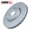 Hawk Performance Quiet Slot Rear Rotor, 01-04 Subaru Impreza WRX STI (Bolt Circle 5x110)