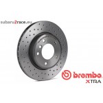 Féktárcsák BREMBO XTRA-perforált, első tengely-Subaru Impreza Wrx/Sti 2.0,2001-2005, Brembo fékrendszer