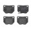 Brembo brake pads, rear axle, Impreza turbo GC8/WRX 2.0, 2.5 up to 2007