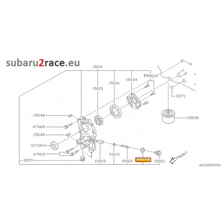 Inel de etansare pentru pompa de ulei-Subaru