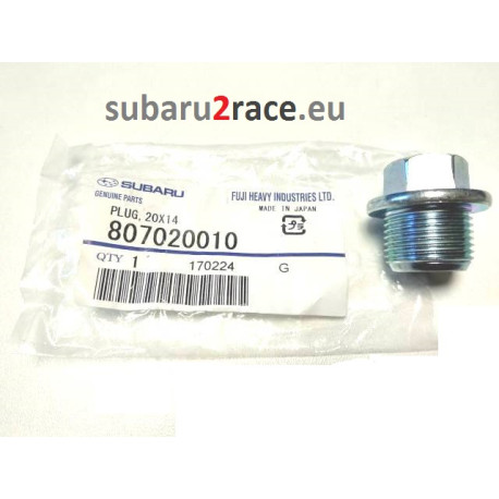 Engine oil sump drain plug - Subaru